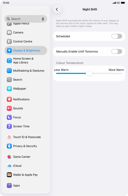 Press the indicator next to Press the indicator next to