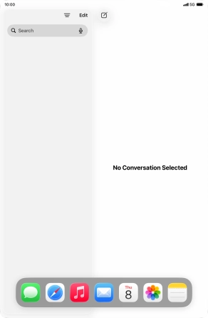 Slide your finger downwards on Dock to minimise it. Slide your finger downwards on Dock to minimise it.