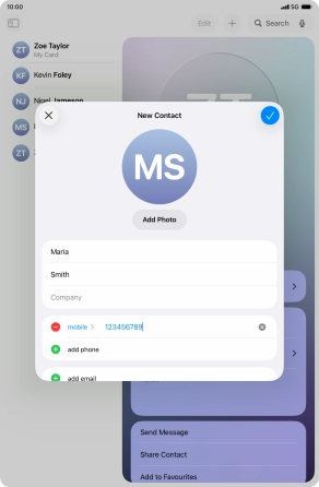 Press the confirm icon. Press the confirm icon.