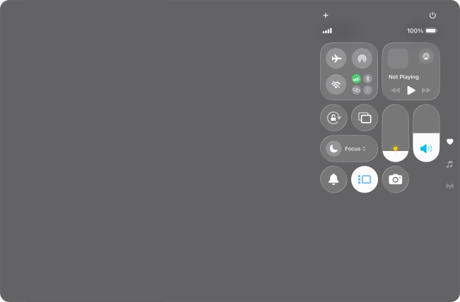Press anywhere on the screen.