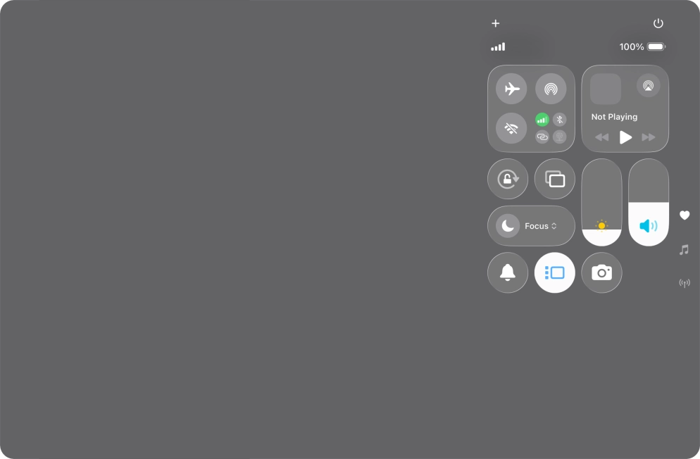 Press anywhere on the screen.