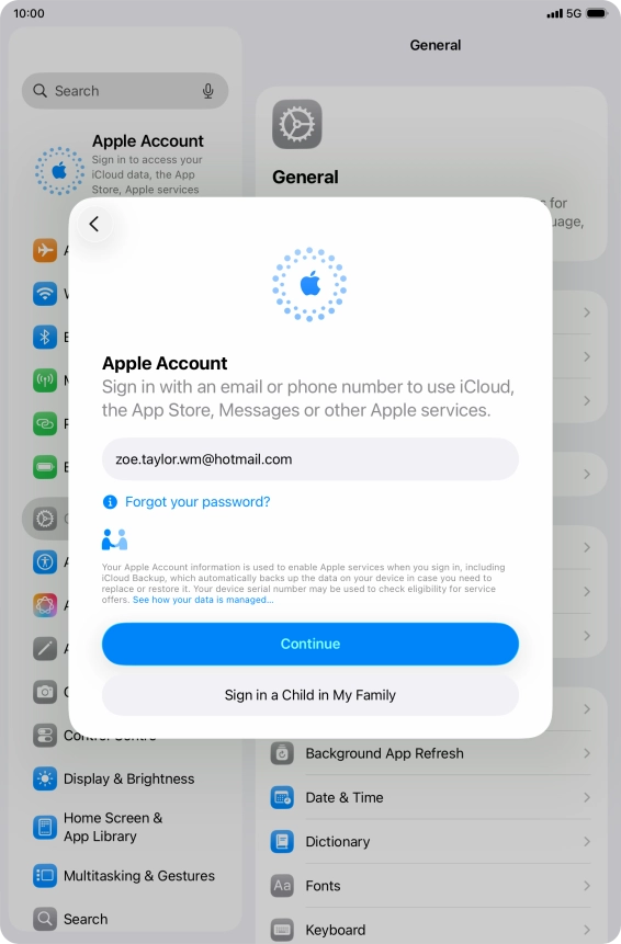 Press Continue. Press Continue.