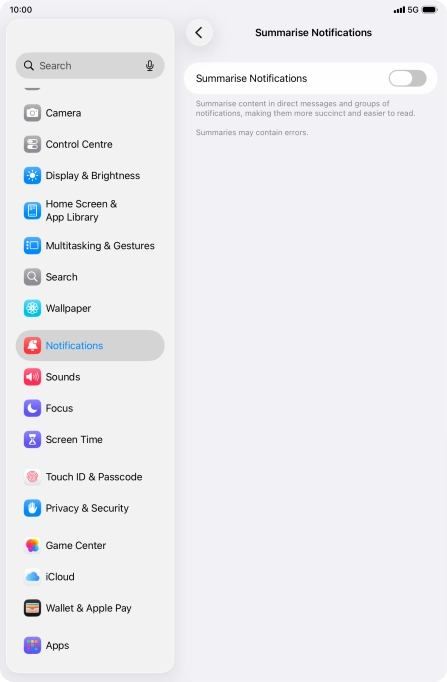 Press the indicator next to Press the indicator next to