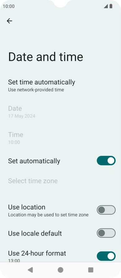Press the Home key to return to the home screen.