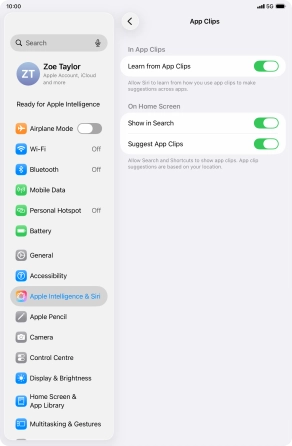 Press the indicators next to the required settings to turn them on or off. Press the indicators next to the required settings to turn them on or off.