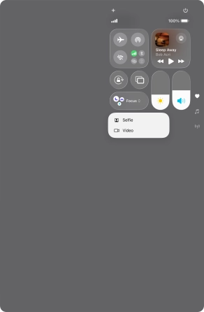 Press and hold the required function to see more actions. Press and hold the required function to see more actions.