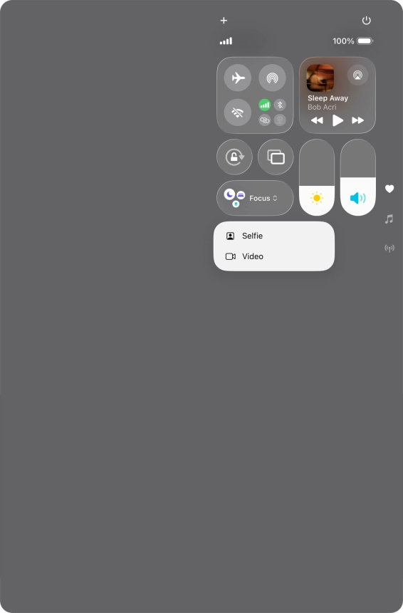 Press and hold the required function to see more actions. Press and hold the required function to see more actions.