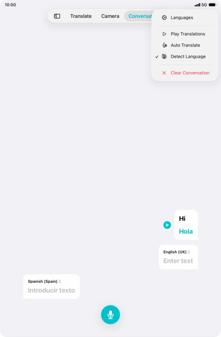 Press Clear Conversation.