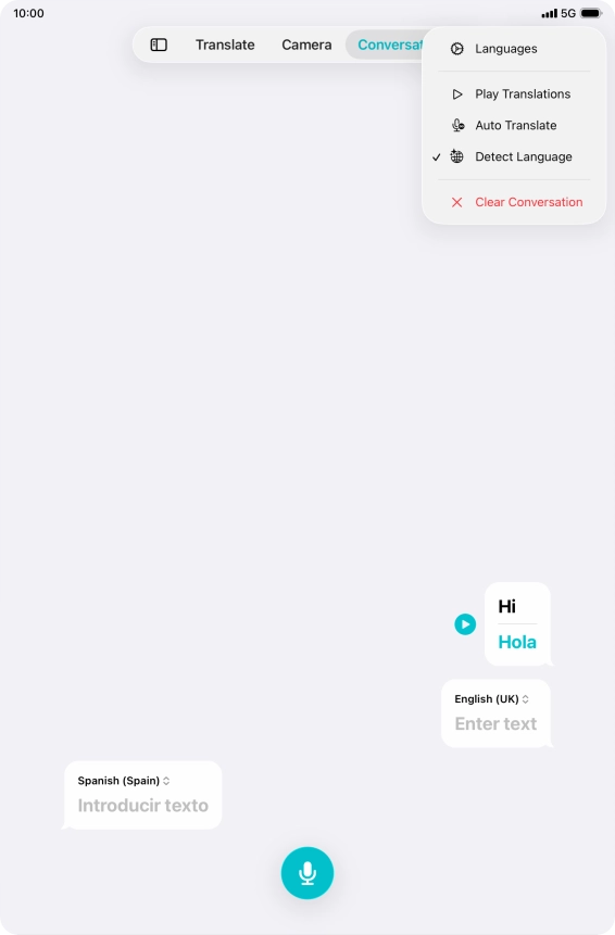 Press Clear Conversation.