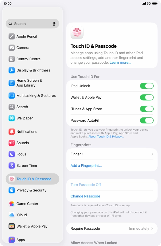 Press the indicators next to the required settings to turn them on or off. Press the indicators next to the required settings to turn them on or off.