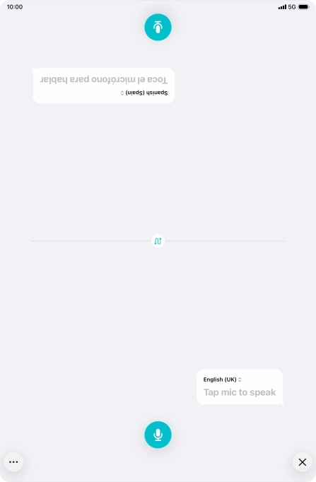 Press the end icon to end two-way view.