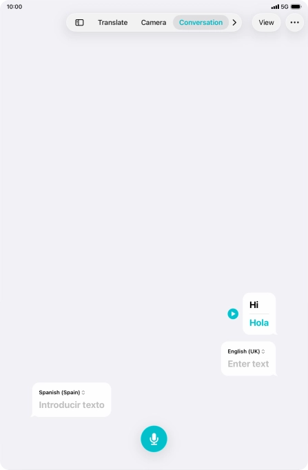 Press the menu icon.
