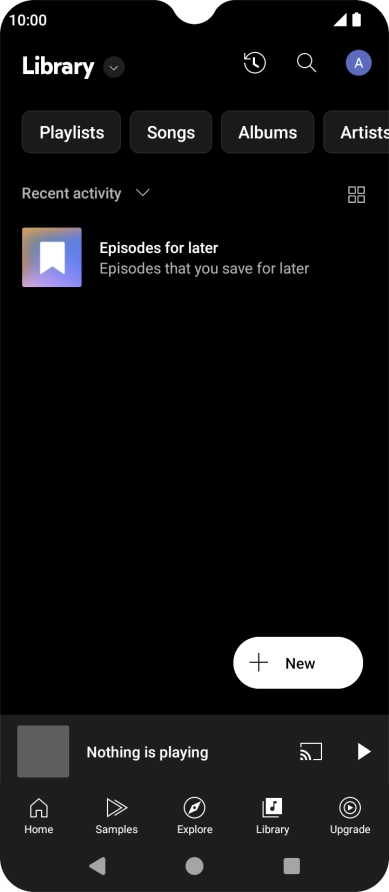 Press the drop down list.