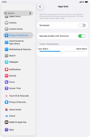 Press and drag the indicator below Press and drag the indicator below