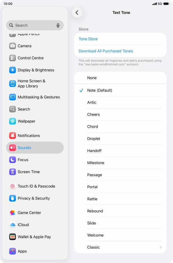 Press the required message tones to hear them. Press the required message tones to hear them.