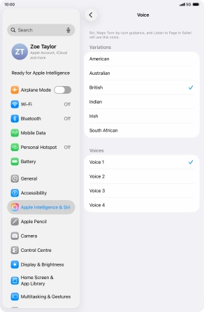 Press the required accent. Press the required accent.