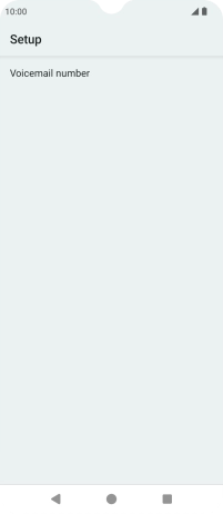 Press Voicemail number.