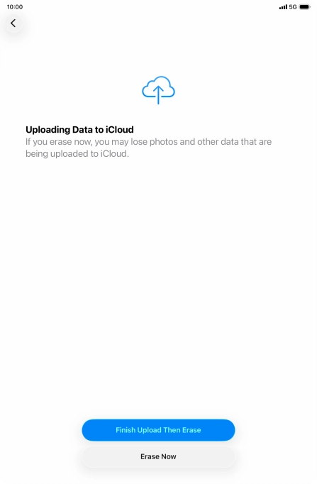 Press Erase Now. Press Erase Now.