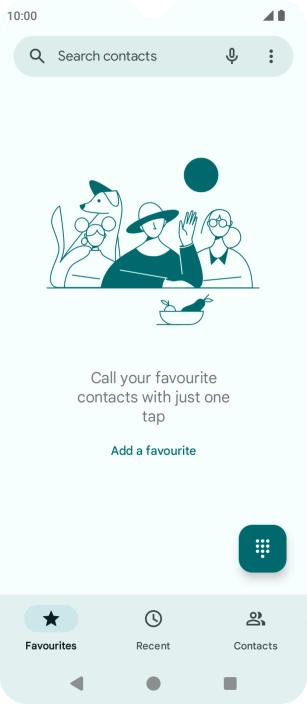 Press the menu icon.