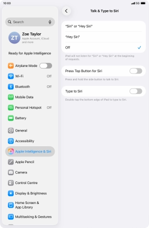 Press the indicator next to Press the indicator next to