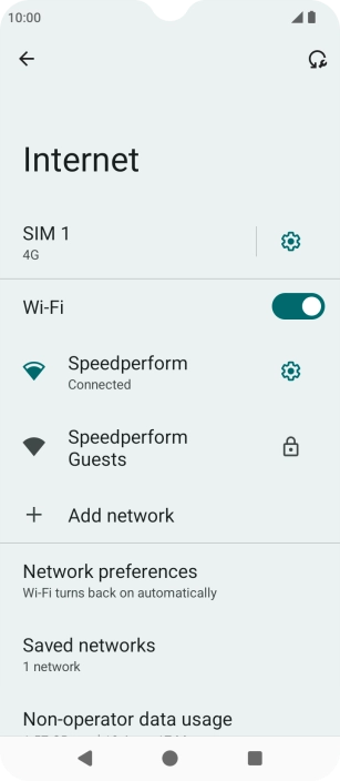 Press the Home key to return to the home screen.