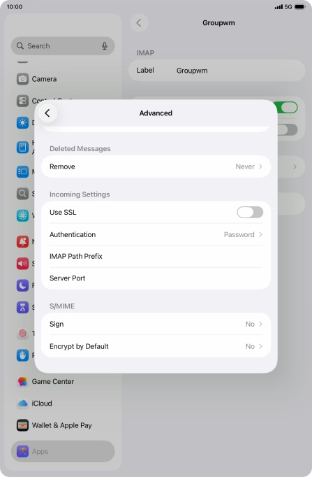 Press the indicator next to Press the indicator next to