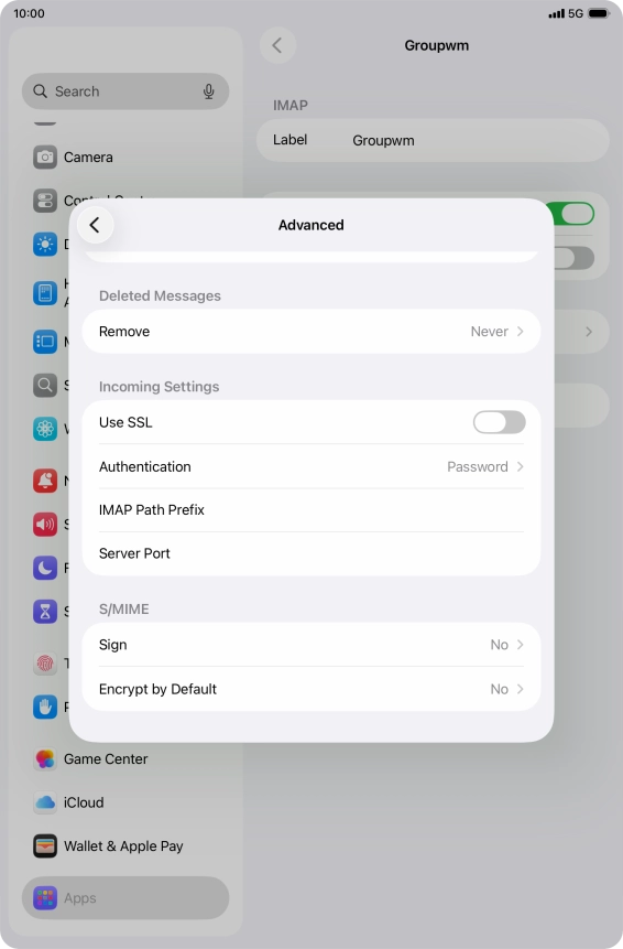 Press the indicator next to Press the indicator next to