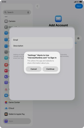 Press Continue. Press Continue.