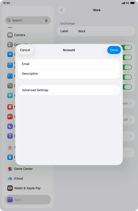Press Advanced Settings. Press Advanced Settings.