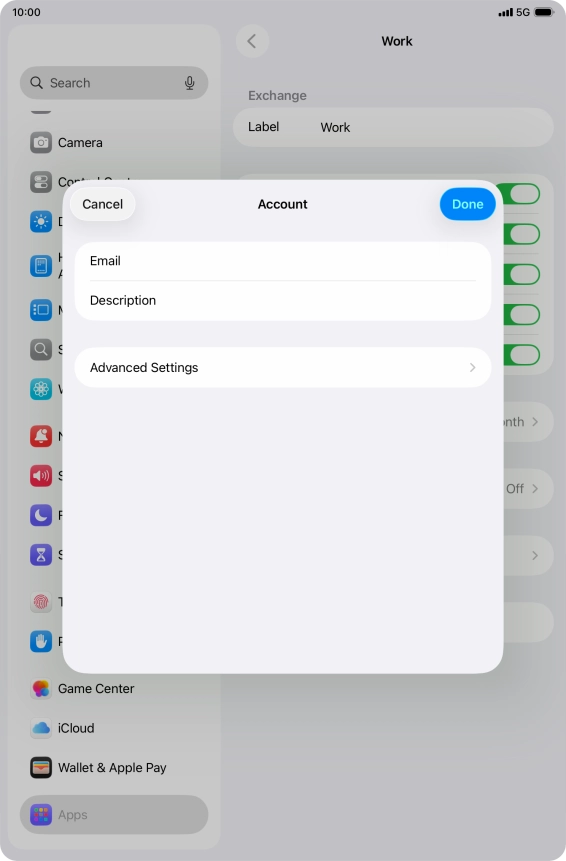 Press Advanced Settings. Press Advanced Settings.