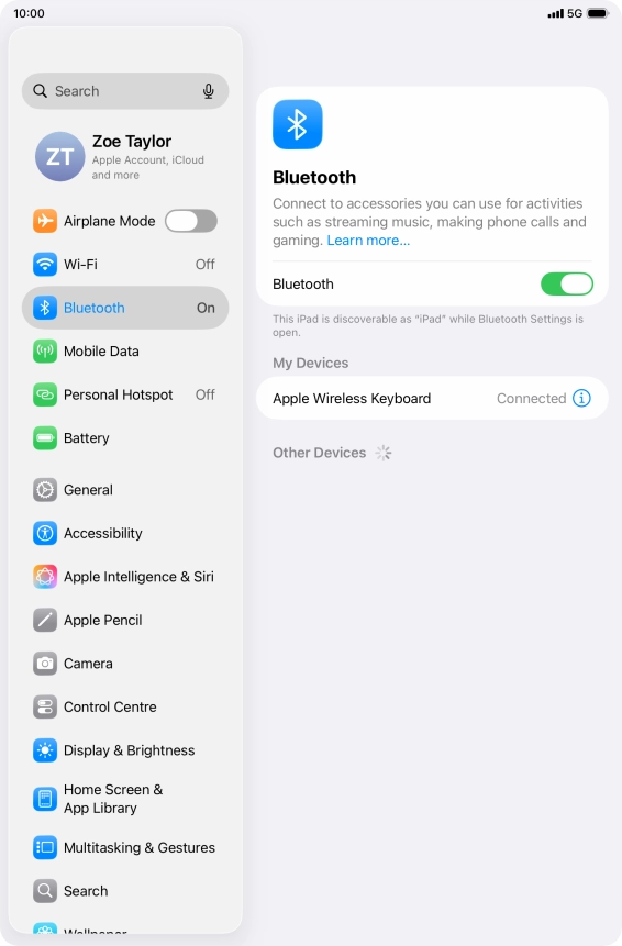 Slide your finger upwards starting from the bottom of the screen to return to the home screen.