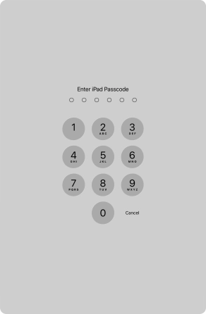 Use the lock code you created. Use the lock code you created.