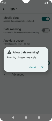 If you turn on the function, press OK.