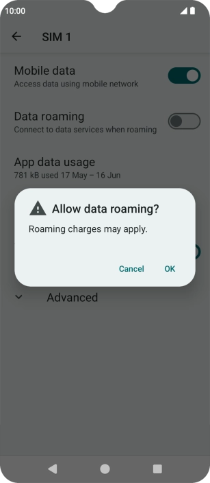 If you turn on the function, press OK.
