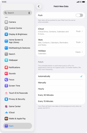 If you turn off the function, press the required setting. If you turn off the function, press the required setting.