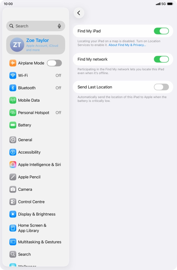 Press the indicator next to Press the indicator next to