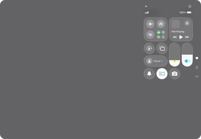 Press anywhere on the screen.