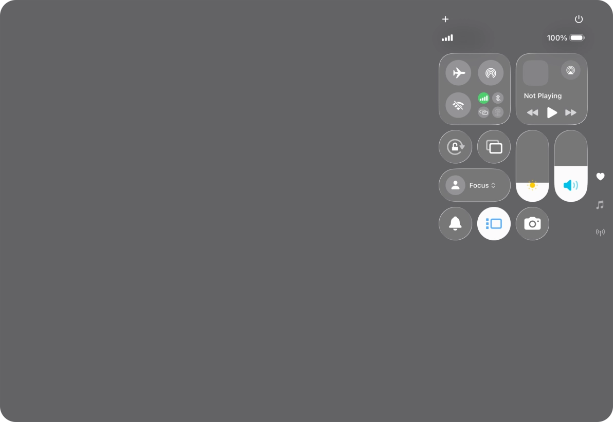 Press anywhere on the screen.