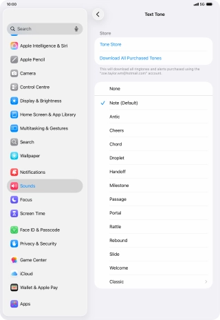 Press the required message tones to hear them.