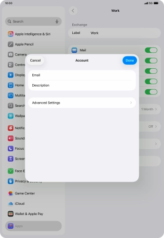 Press Advanced Settings.