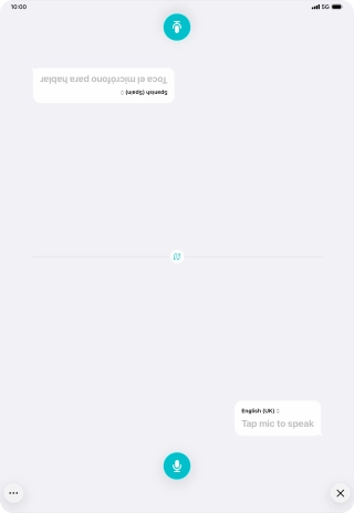 Press the end icon to end two-way view.