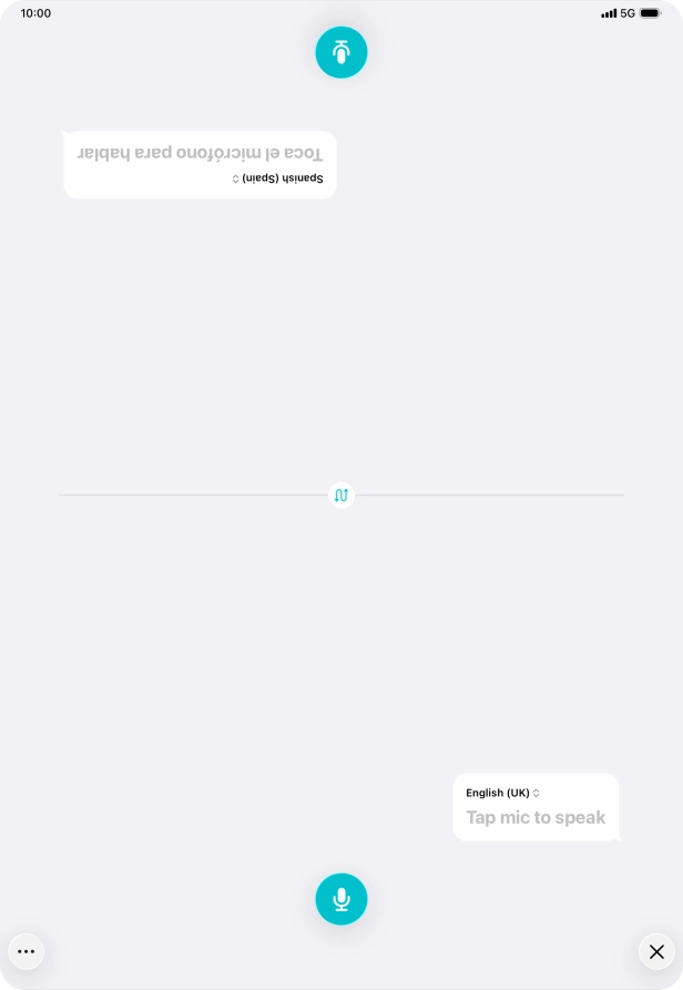 Press the end icon to end two-way view.
