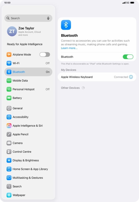 Slide your finger upwards starting from the bottom of the screen to return to the home screen.
