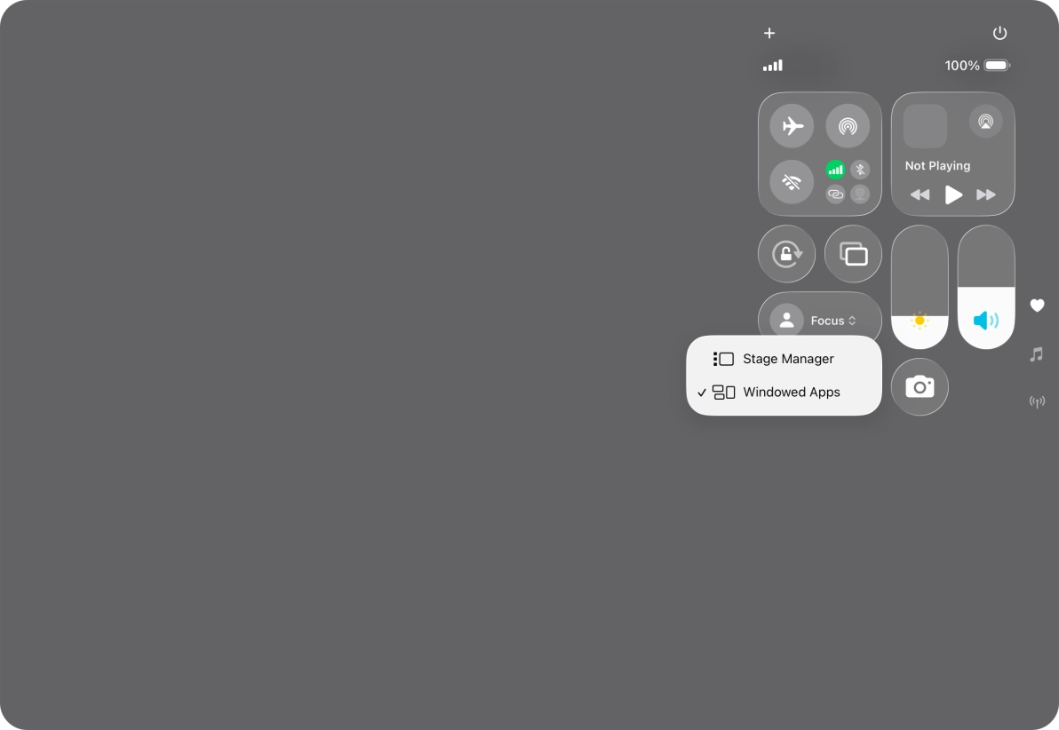 Press the required type of multitasking.