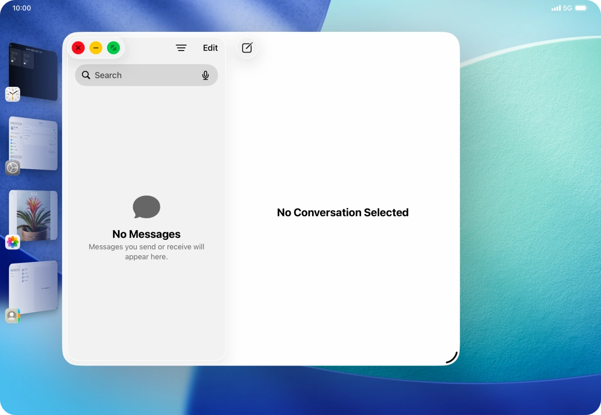 Press the maximise icon.
