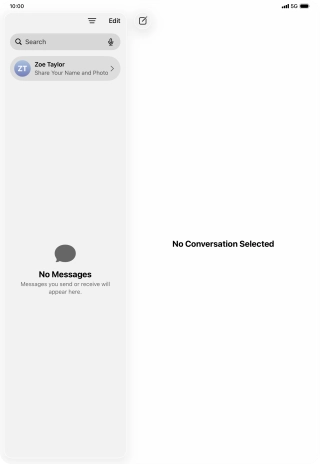 Slide your finger upwards starting from the bottom of the screen to open Dock.