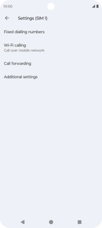 Press Call forwarding.