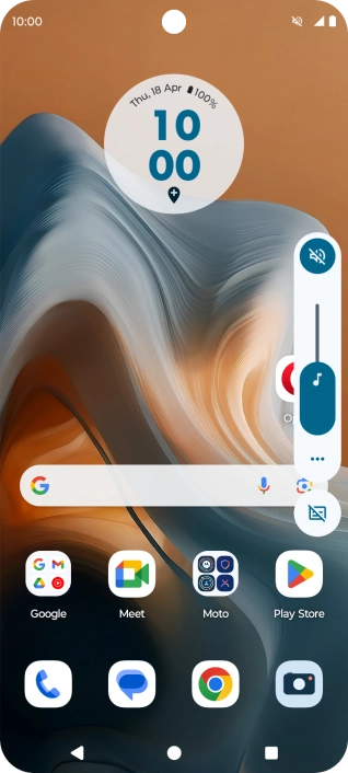 Press the sound mode icon.