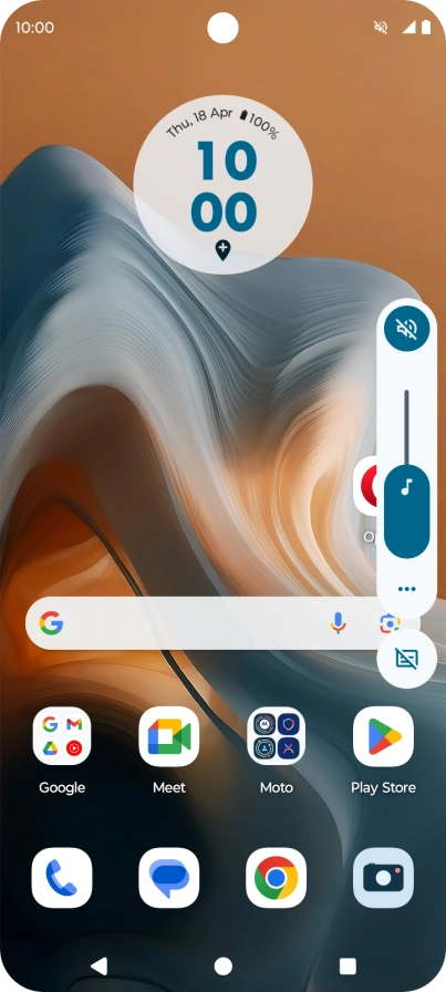 Press the sound mode icon.