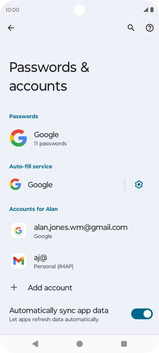 Press the Home key to return to the home screen.